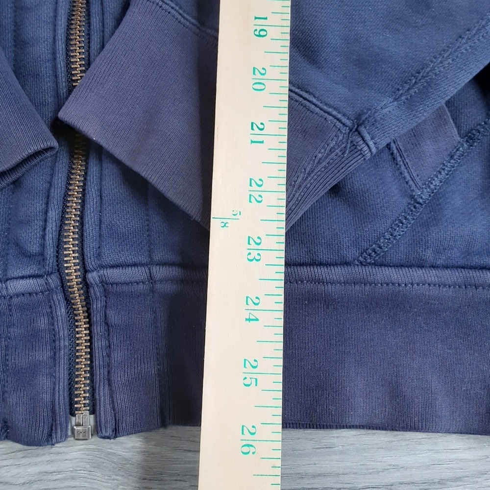 Polo Ralph Lauren Mens Navy Blue Full Zip Fleece Hoodie Red Pony Logo Size L - Picture 6 of 16